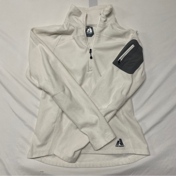 First Ascent Sweaters - Women's White Quarter-Zip Sweater